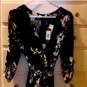 Yumi Kim black floral romper